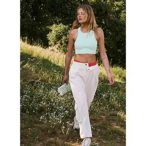 Free People white mesmerize me cargo pants